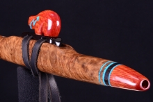 York Gum Burl Native American Flute, Minor, High D-5, #H29G